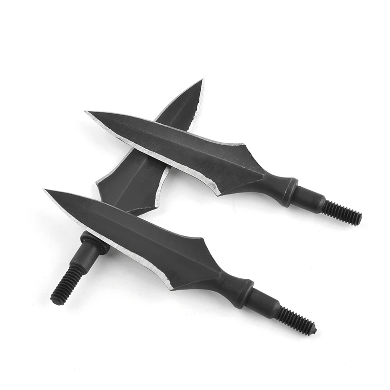 12pcs Hunting Arrowhead Arrow Points Iron Broadheads Target Arrow Head for Recurve Compound Bow Archery Shooting Accessories